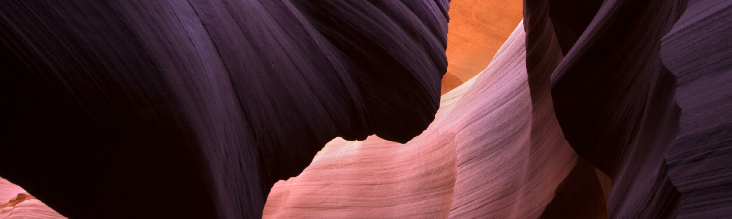 A close-up shot of a stunning landscape of an Antelope desert canyon with towering rocks